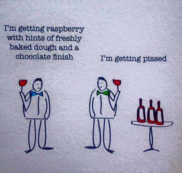 There are 2 types of people at wine tastings…