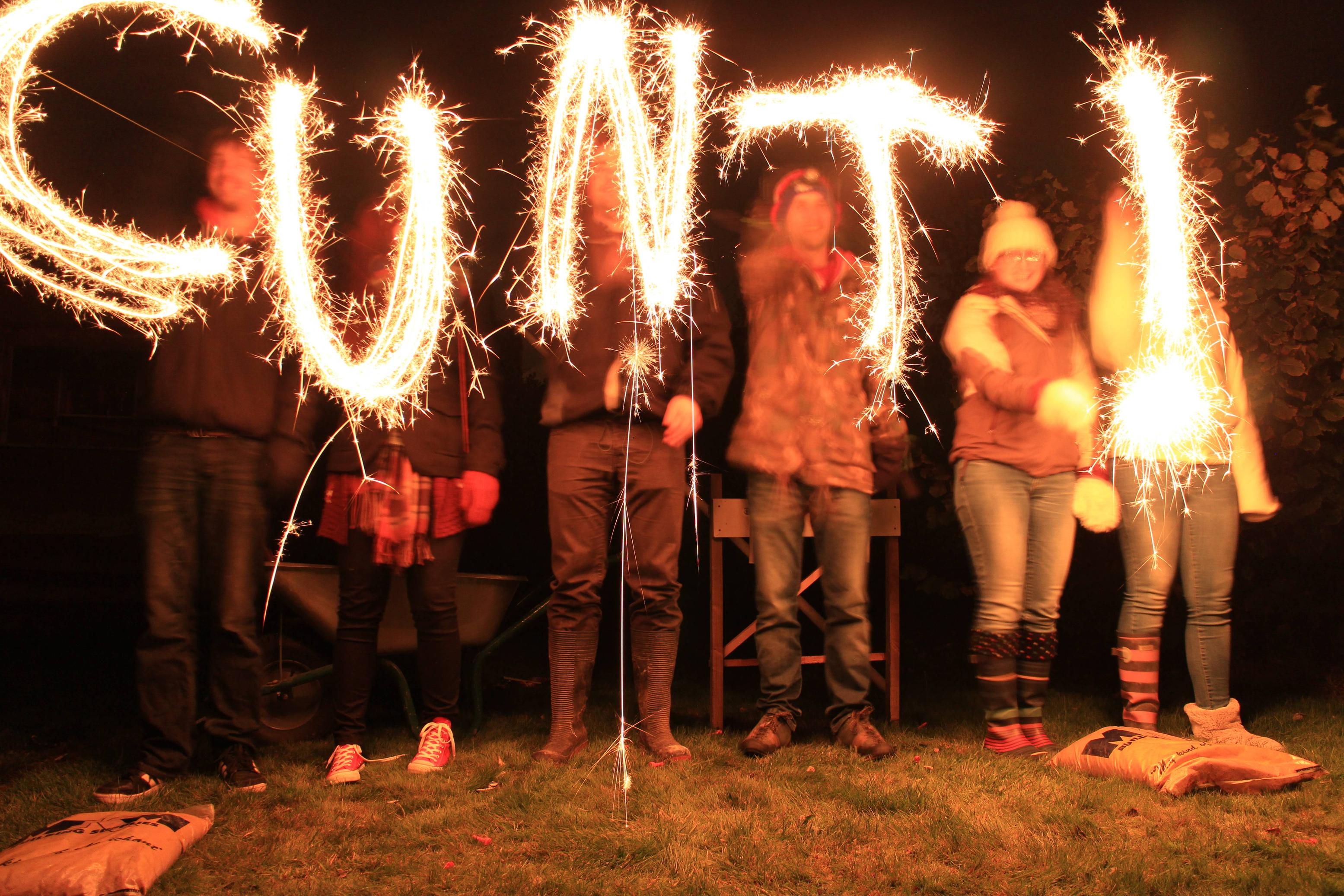 Sparklers, nailed it..