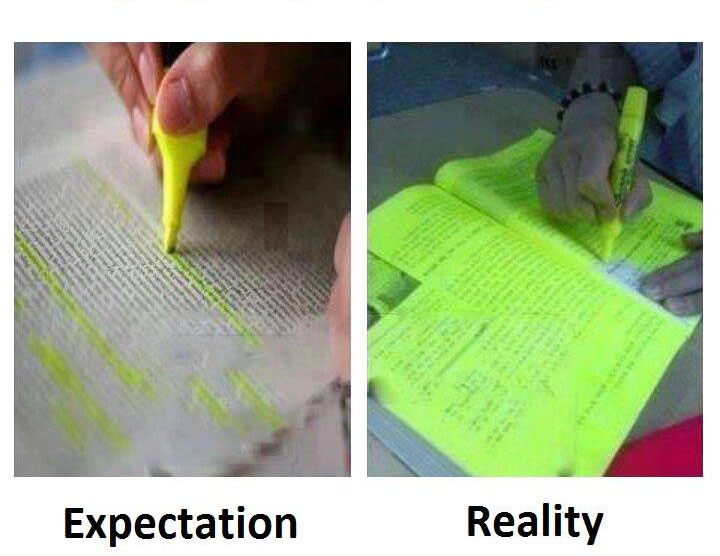 Highlighting important parts.