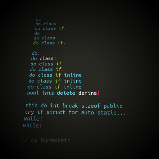 Rammstein do hast in a code