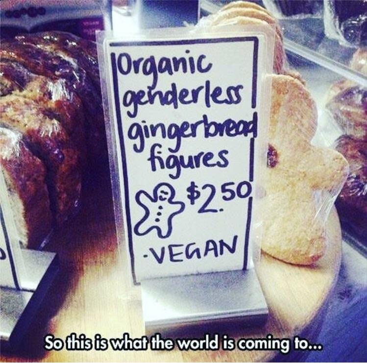 Organic genderless gingerbread figures