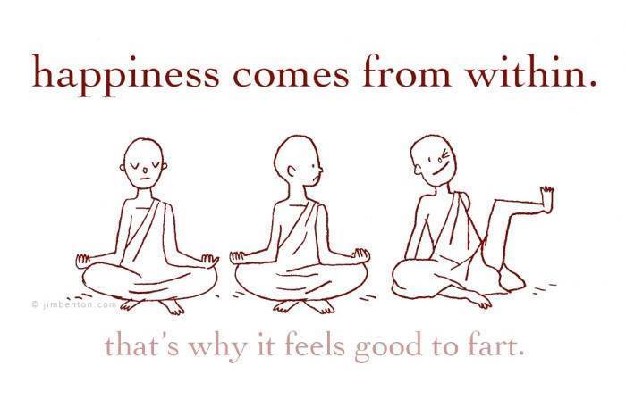Happiness comes from within…