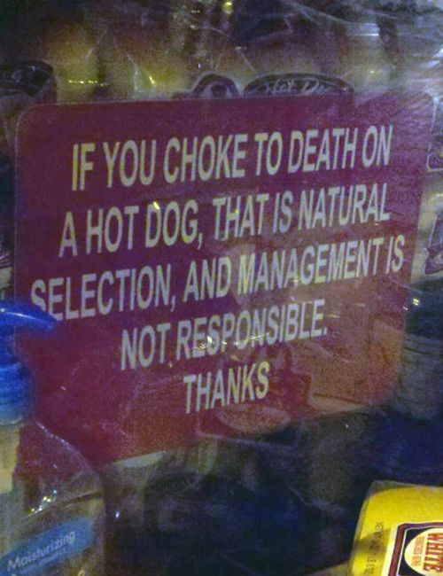 If you choke to death on a hot dog…