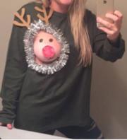 Cute boob reindeer christmas sweatshirt