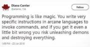 Programming is like magic