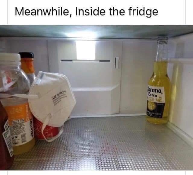 Meanwhile, inside the fridge