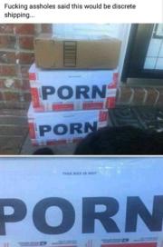 Discrete shipping – This box is not porn