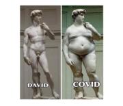 Sculpture art – David and Covid