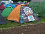 Let’s get schwifty festival tent