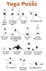Yoga poses funny names
