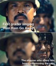First grader vs shaman about the rain