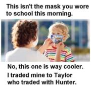 This isn’t the mask you wore to school this morning