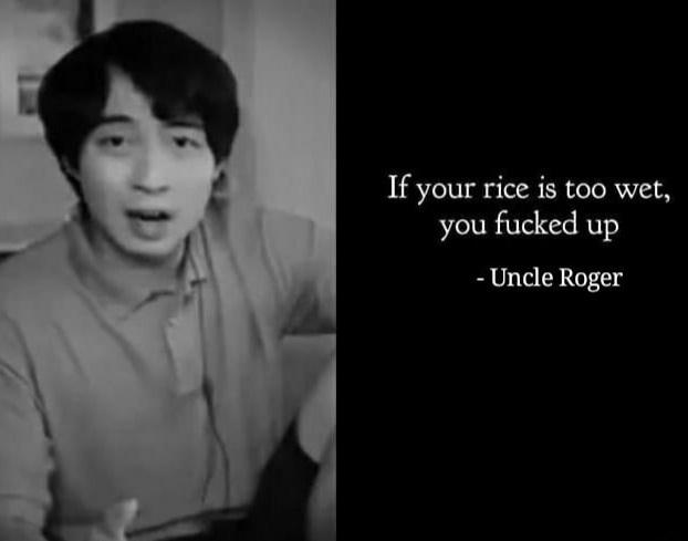 If your rice is too wet, you fucked up
