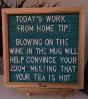Work from home tip