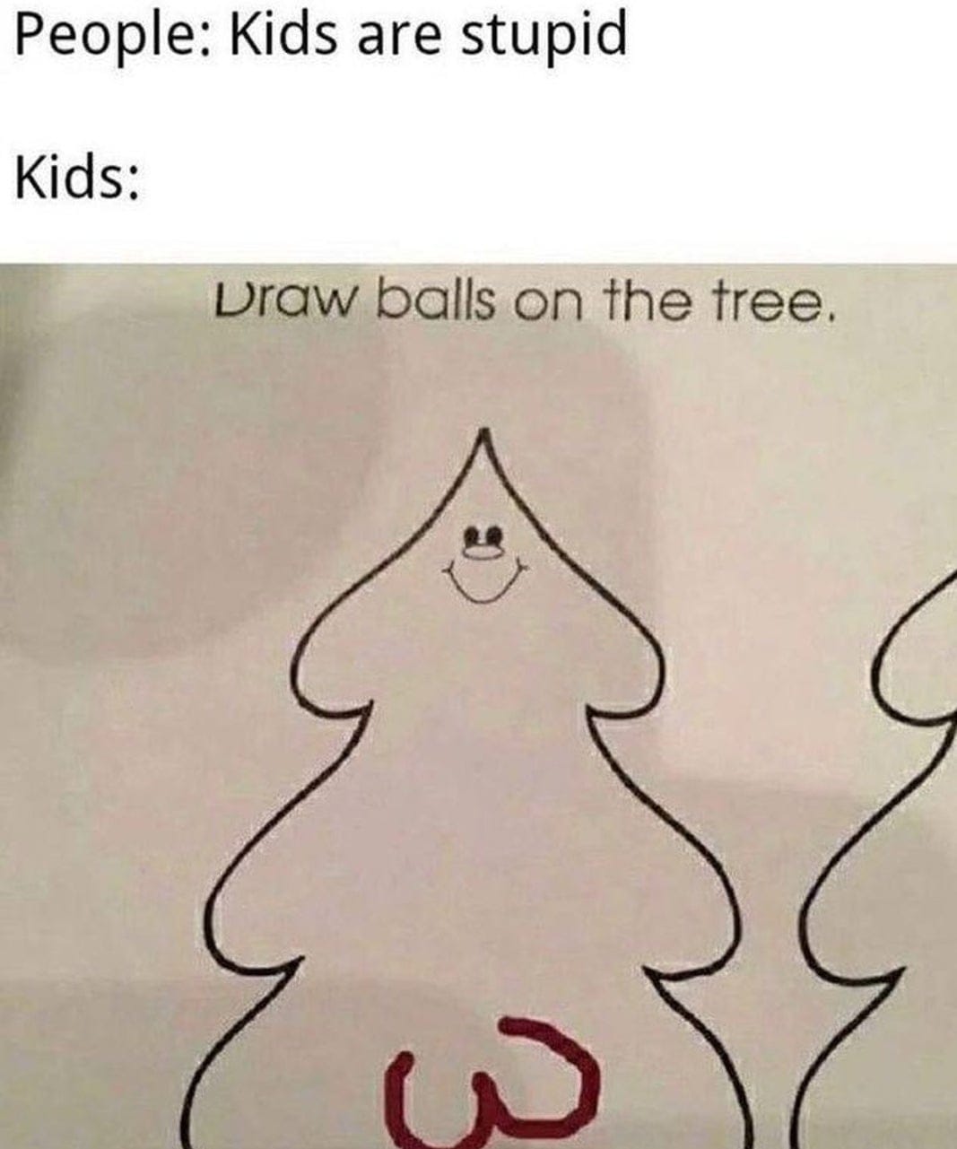 Draw balls on the tree