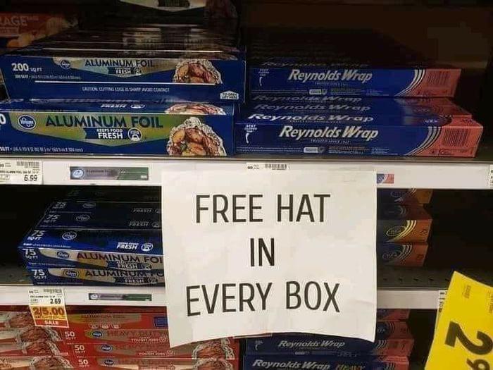 Free hat in every box