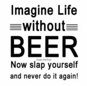 Imagine life without beer