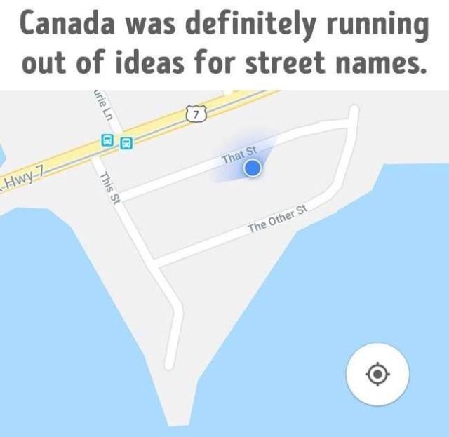 Canada was definitely running out of ideas for street names