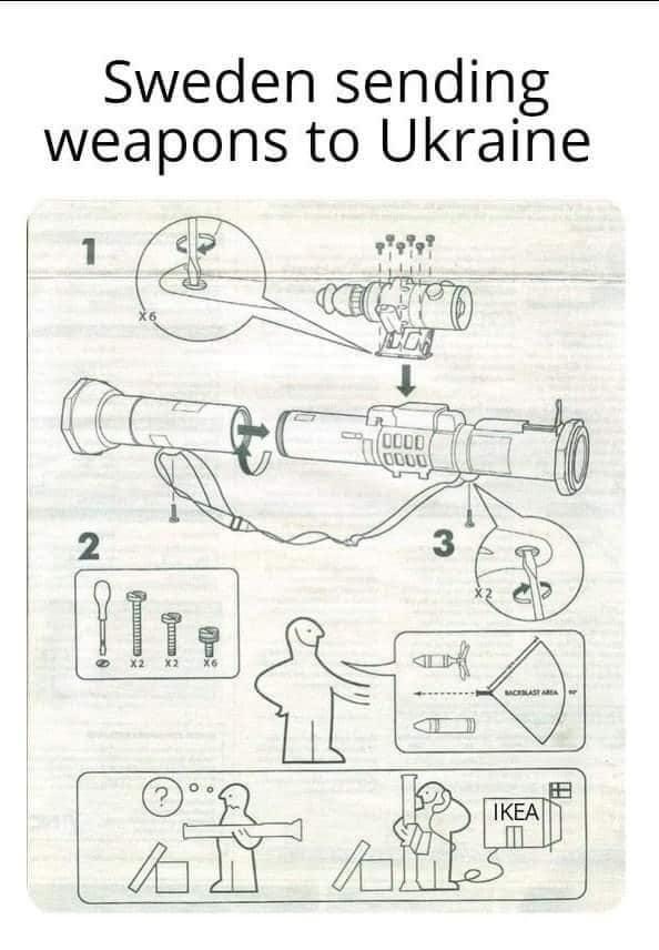 Sweden sending weapons to Ukraine