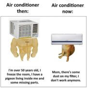 Air conditioning then and now