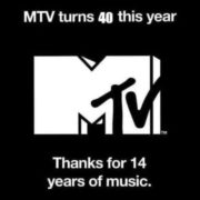 MTV turns 40 this year meme