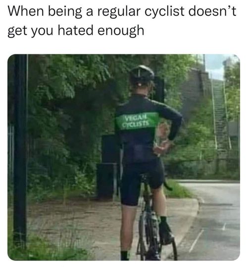 Vegan cyclist