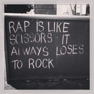 Rap is like scissors