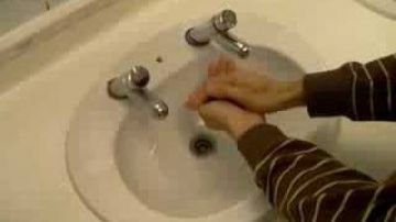 Washing hands in England in separate taps (faucets)